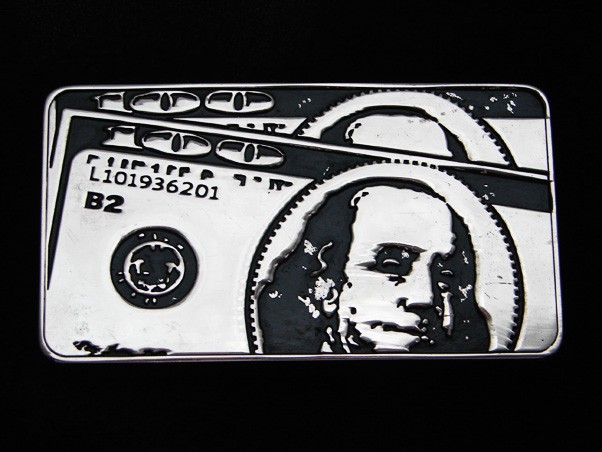 QG17104 REALLY COOL **BENJAMIN $100 DOLLAR BILL** CURRENCY ARTWORK BELT BUCKLE