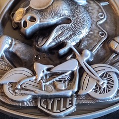 Hog Wild 3D Belt Buckle Metal Finish Biker Motorcycle Western Hog Pig