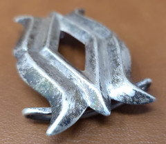 Navajo Sand Craft Belt Buckle 925 Sterling Silver 3&Prime; X 1 7/8&Prime; NO MARKS