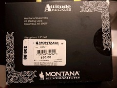 New! Montana Silversmiths &lsquo;SOARING LIBERTY&rsquo; ATTITUDE BELT BUCKLE w/ Flag & Eagle