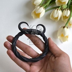 Hand-Forged Medieval Troll Iron Belt Buckle – Viking / Norse Style