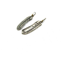 2pcs/Set Brass Charm Feathers Decoration Accessories Jewelry lot