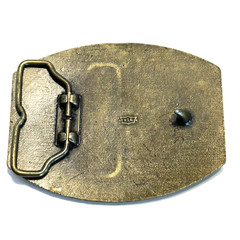 Vintage Brass Belt Buckle NRA Whittington Center 1973-1988 Made in USA