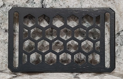 GRIP6 BELT BUCKLE – HONEYCOMB – GUNMETAL – 1.5 INCH WIDE