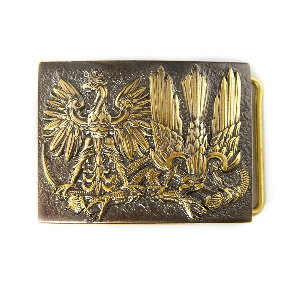 Brass belt buckle Snake Wranglers, Eagle and falcon, Poland eagle, Birds of prey