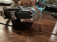 Alexander Kalifano James Reid Style Sterling Silver Belt Buckle 37-38-1.5”🐂✅