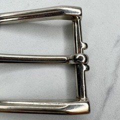 Silver Tone Simple Basic Belt Buckle