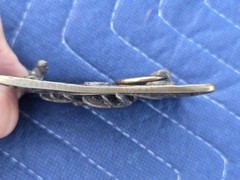 Vintage 1993 Bergamot F-76 Deer Belt Buckle in Gold Bronze Tones Made in USA