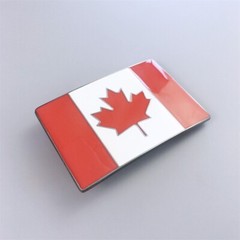 Enamel Leaf Canada Flag Vintage Belt Buckle Boucle de Ceinture also Stock in US