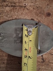 Hores Belt Buckle Nickel Silver Vintage 70s