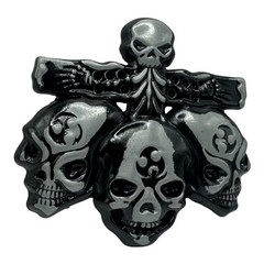 Gothic Style Skulls & Cross Belt Buckle Horror Halloween New