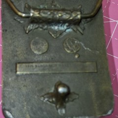 Bergamot Brass Works D-55 Motorcycle « Derf Bikin' » Brass Buckle 1.75in