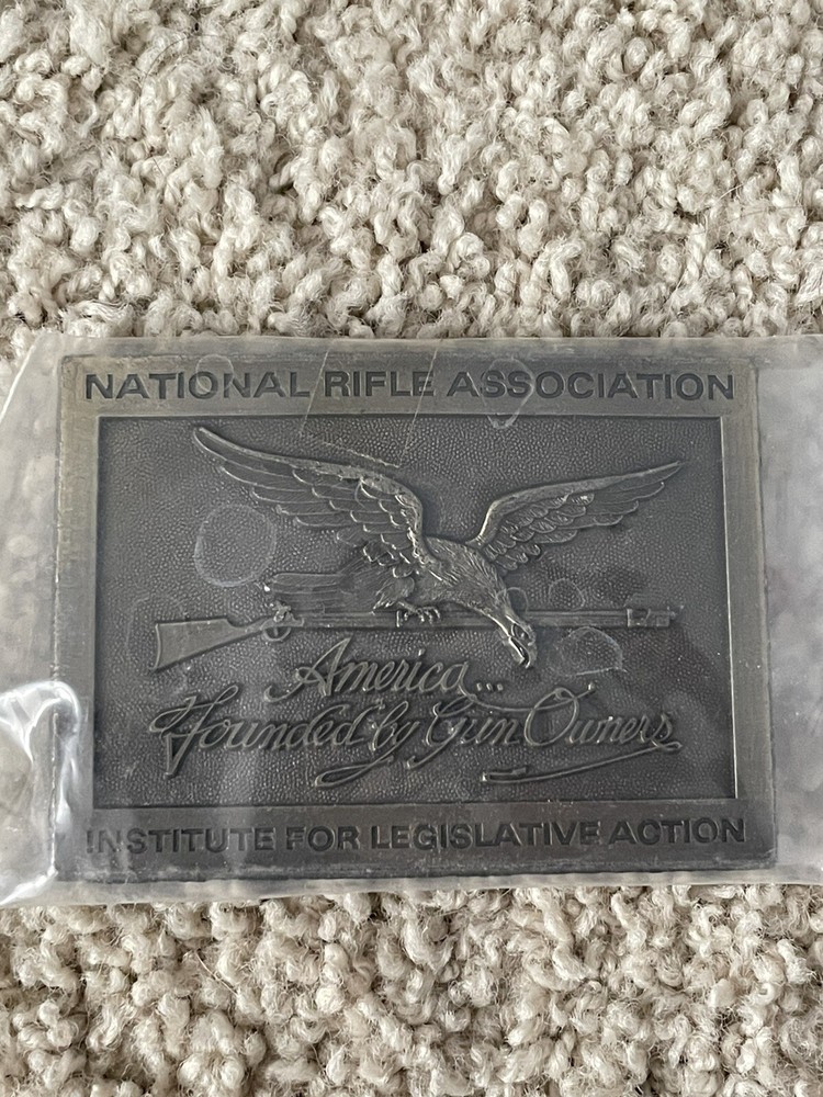 New NRA National Rifle Association Belt Buckle Legislative Action 0824