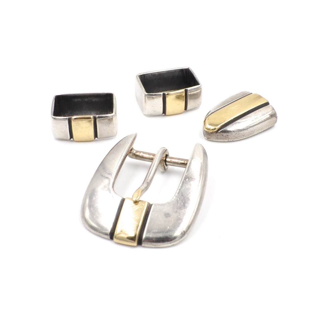 Horst Schrader 3/4&Prime; « Bob&rsquo;s Gold Stripe » 14kt Gold & Sterling 4 Piece Tip Set