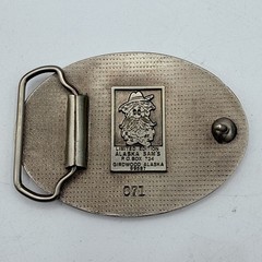 Vintage Alaska Silver Anniversary Belt Buckle 1959-1984 Limited Edition Eagle