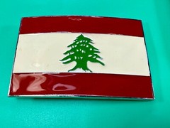 Lebanon Lebanese Liban National Flags Middle East Flag Belt Buckle