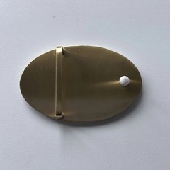 Solid Brass Oval Shape Metal Belt Buckle