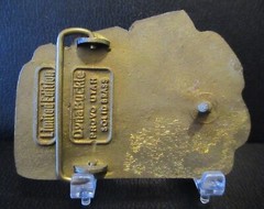 XTEK Mining Products AMC International Mining Show Brass Belt Buckle 1982 Dyna