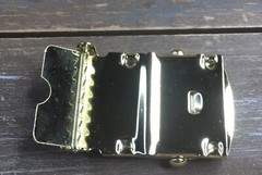 Solid Brass Military Web Belt Buckle 1.25&Prime; Unbranded Listing Is For ONE Buckle
