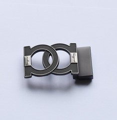 Ferragamo Men&rsquo;s Belt Buckle gray grid pattern texture Fits Belt Width 1.38in