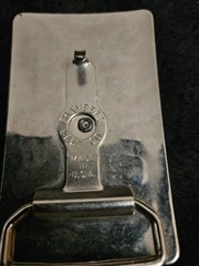 Vintage Chambers Belt Co Brass Belt Buckle Western Cattle Brands Wagon USA