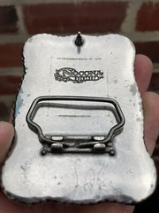 Nocona Long Horn Steer Head Rope Border Engraved Floral Pattern Western Buckle