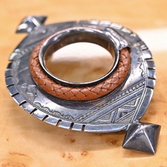 Hermes Touareg Tribe Solid Silver Hand Carved Buckle Kit Belt 32