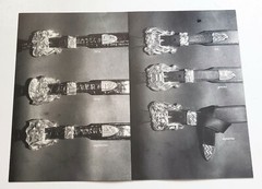 AL BERES 1995 1ST (8) PAGE 6 X 9 MINI CATALOG OF STERLING SILVER BELT BUCKLES