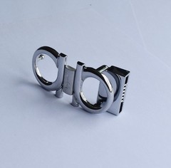Ferragamo Silver Gancini belt buckle , Men belt buckle For 1.38&Prime;/W Leather Belts