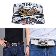 Men Fashion Belt Buckle Ethnic Style Metal Relief Teens Rock Waist Belt Buckle