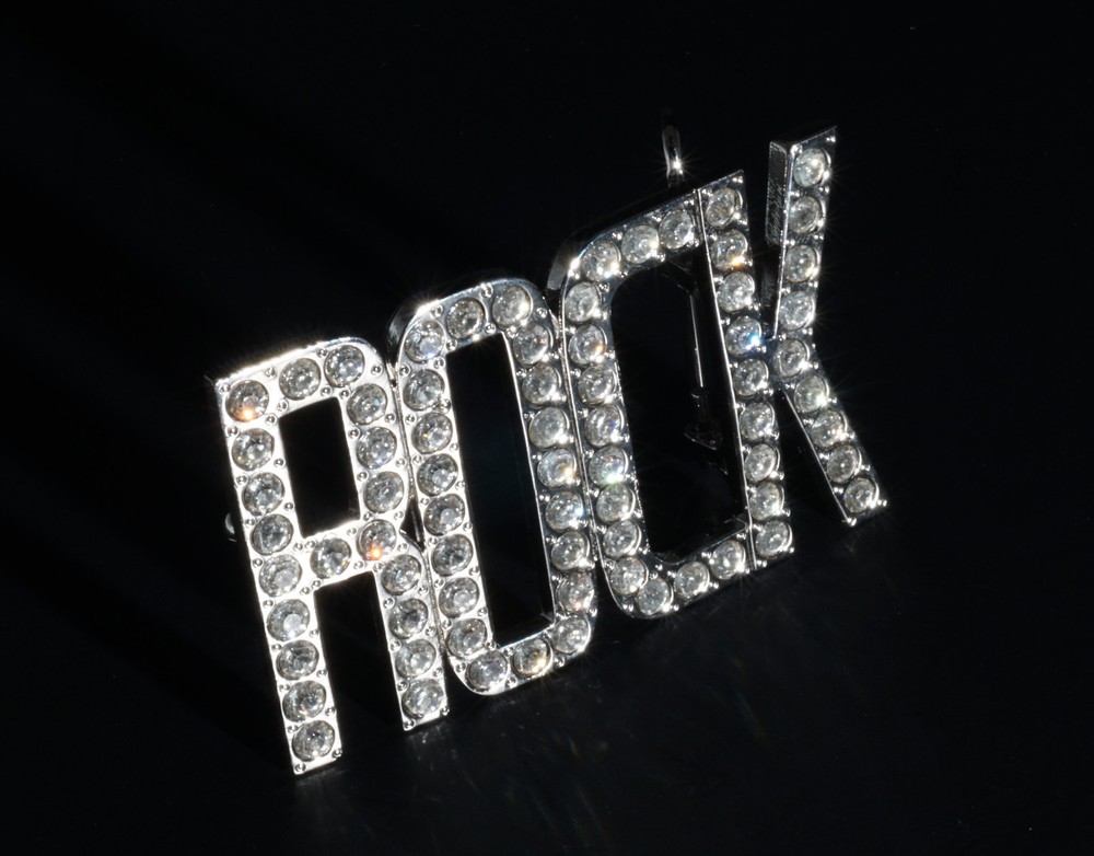 New 1 1/2&Prime; (38mm) Rhinestone(#T40) Plate Buckle Nickel(silver) Color USA
