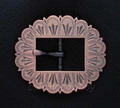 WESTERN HORSE HEADSTALL BRIDLE SADDLE COPPER COLOR CART BUCKLE fits 3/4&Prime; strap