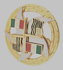 Mexico & USA Flags Belt Buckle Vintage Spinners Mexican Rodeo Women Men Western