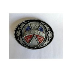 Proud To Be An American USA Pride Belt Buckle