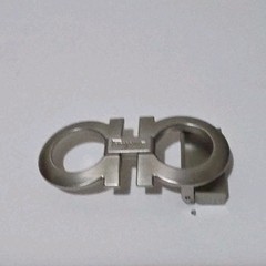 AUTH. SALVATORE FERRAGAMO SILVER GANCINI BELT BUCKLE FOR 1.3&Prime; WIDE BELT STRAP