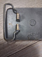 INGERSOLL RAND BELT BUCKLE CONSTRUCTION EQUIPMENT APC SOLID BRONZE ROLLER PAVER.