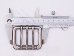 Heavy Sturdy Retro Triple Tongue Pin Prong Men Belt Buckle Fit 45MM Belt Straps