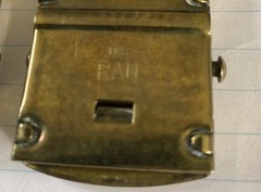 Belt Buckles Vintage Military U.S. RAU And U.S. 2 Brass