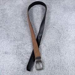 Columbia Men&rsquo;s Reversible Silver Buckle Belt Size 38-40 Synthetic Leather