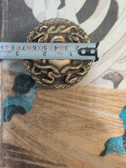 German Silver MEDUSA BELT BUCKLE (stamped JJ Shape) EXC