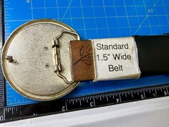 Skull and Crossed Swords Rope Pattern Border Silver Color Round Belt Buckle