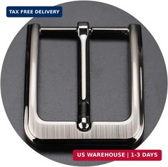 1.5 Inches (38-40 mm) Belt Buckle Single Prong Square Replacement Buckle for Men