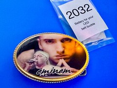 Eminem Slim Shady Led Multi Color Light Flashing Belt Buckle W/ Fresh Battery!