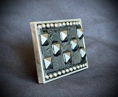 “Visitors Over Cairo” Industrial Studded Belt Buckle – Darren McNeese Archive