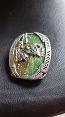 1989 Siskiyou USS Arizona 50th Anniversary Pearl Harbor Buckle WW2 Rare Green