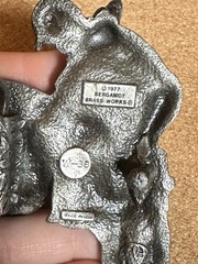 Bergamot Brass Works W-38 Motorcycle Western Belt Buckle Antique Silver