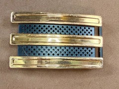 Adidas Golf 3 Stripe Gold & Black Color – Trophy Award Style Belt Buckle