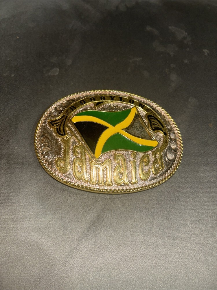 Jamaica Jamaican Flag Belt Buckle