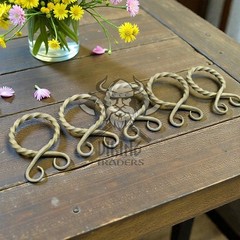 Medieval Golden Belt Buckles – Set of 5 | Vintage Style Costume & Leather Craft