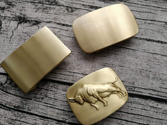 1 1/2&Prime; (38 mm) Heavy Duty Solid Brass Single Prong Belt Buckle For Leather Belt